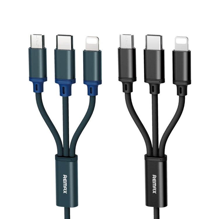 REMAX RC-131TH 1m 2.8A 3-in-1 USB to 8핀 & USB-C / 타입-C & 마이크로 USB 충전 케이블