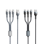 REMAX RC-070TH 1.2m 2A 3-in-1 USB to 8핀 & USB-C / 타입-C & 마이크로 USB 충전 케이블