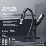 REMAX RC-064i Sury 2 시리즈 1m 2.4A USB to 8핀 데이터 케이블 아이폰, 아이패드용, 8핀