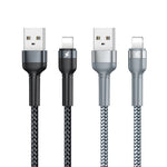 REMAX RC-124i 1m 2.4A USB to 8핀 알루미늄 합금 꼬임 빠른 충전 데이터 케이블 아이폰, 아이패드용, 8핀