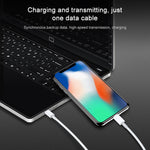 AWEI CL-68 3A 타입-C / USB-C to 8핀 PD 고속 충전 데이터 케이블, 길이: 1m