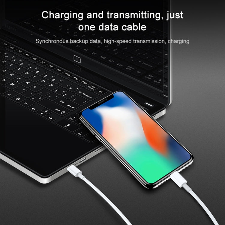 AWEI CL-68 3A 타입-C / USB-C to 8핀 PD 고속 충전 데이터 케이블, 길이: 1m