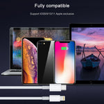 AWEI CL-68 3A 타입-C / USB-C to 8핀 PD 고속 충전 데이터 케이블, 길이: 1m