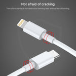 AWEI CL-68 3A 타입-C / USB-C to 8핀 PD 고속 충전 데이터 케이블, 길이: 1m