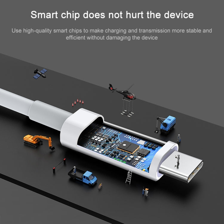 AWEI CL-68 3A 타입-C / USB-C to 8핀 PD 고속 충전 데이터 케이블, 길이: 1m