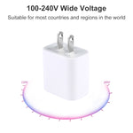 PD 20W 단일 USB-C / Type-C 인터페이스 여행용 충전기, US 플러그, 20W US 플러그