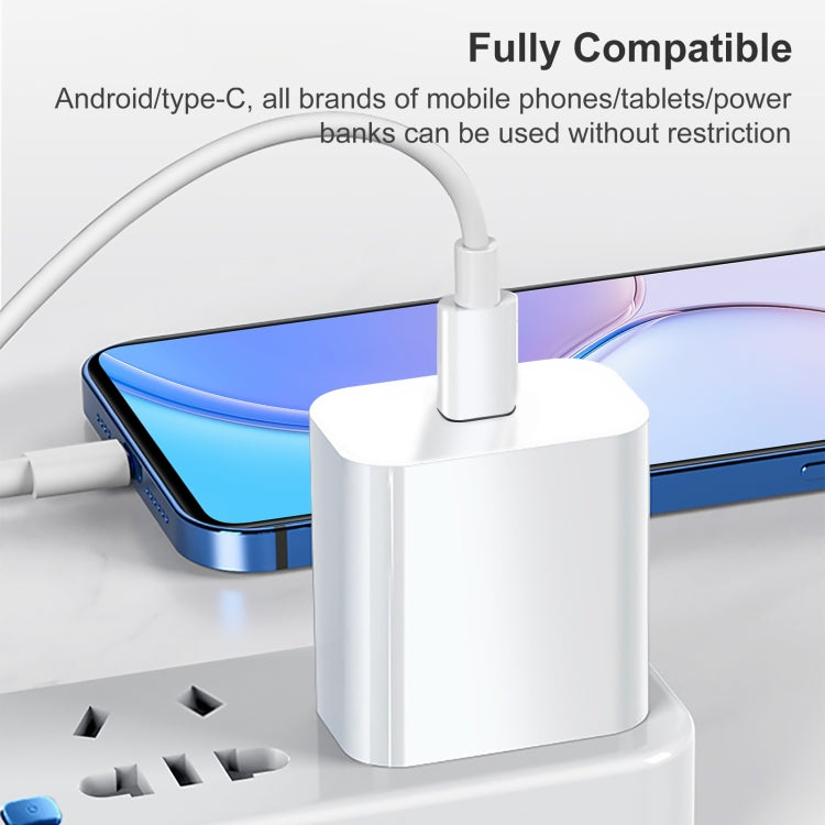 PD 20W 단일 USB-C / Type-C 인터페이스 여행용 충전기, US 플러그, 20W US 플러그