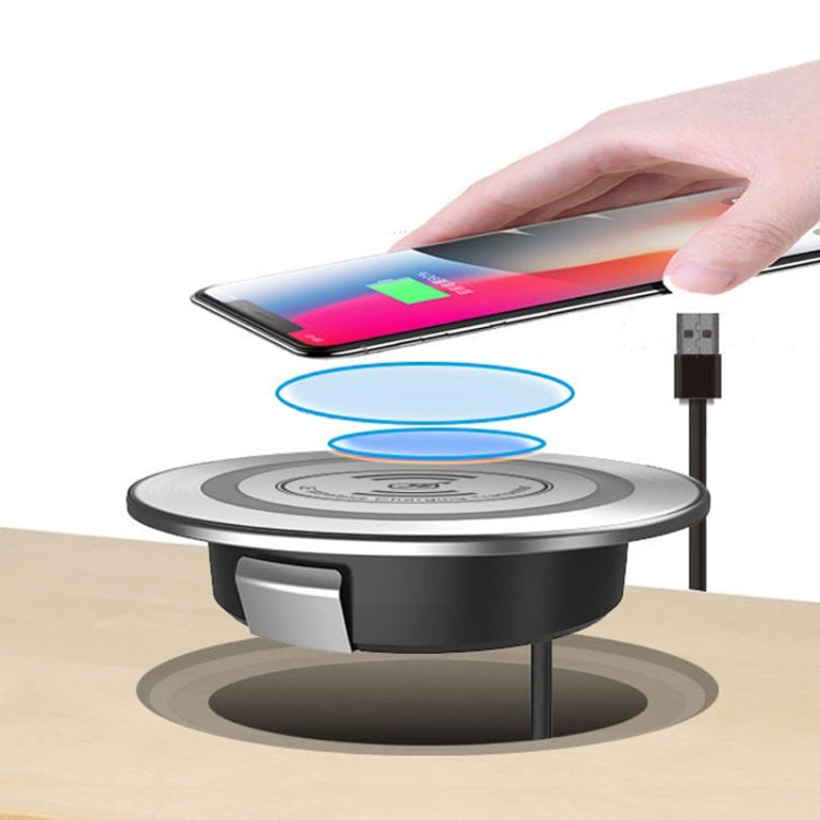 KP-ZMC 내장형 데스크탑 무선 충전기, PD+USB 인터페이스 케이블 길이: 1.2m