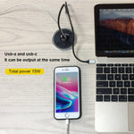 KP-ZMC 내장형 데스크탑 무선 충전기, PD+USB 인터페이스 케이블 길이: 1.2m