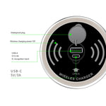 KP-ZMC 내장형 데스크탑 무선 충전기, PD+USB 인터페이스 케이블 길이: 1.2m
