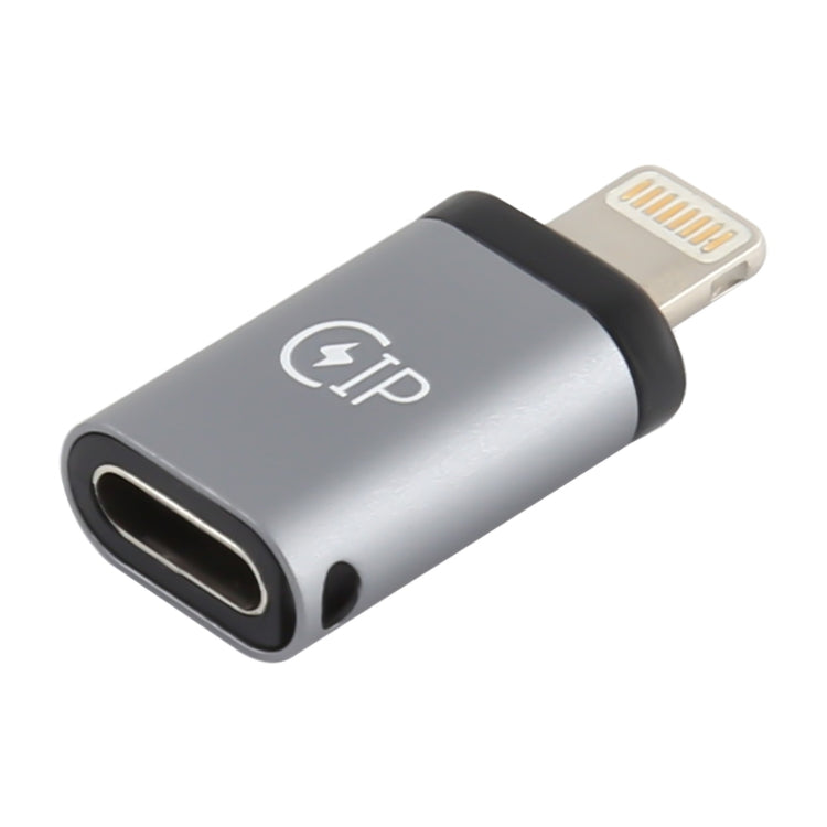 8핀 수컷 to USB-C / 타입-C 암컷 충전 어댑터, 데이터 전송 지원, 8핀 수컷