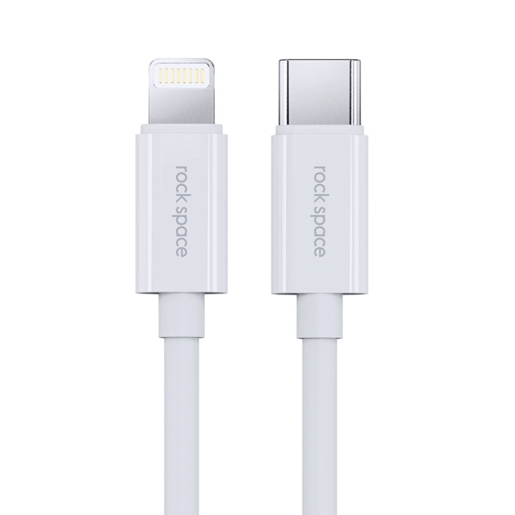 ROCK Space Z19 PD 20W 3A USB-C / 타입-C to 8핀 빠른 충전 TPE 데이터 케이블, 케이블 길이: 1m, Z19