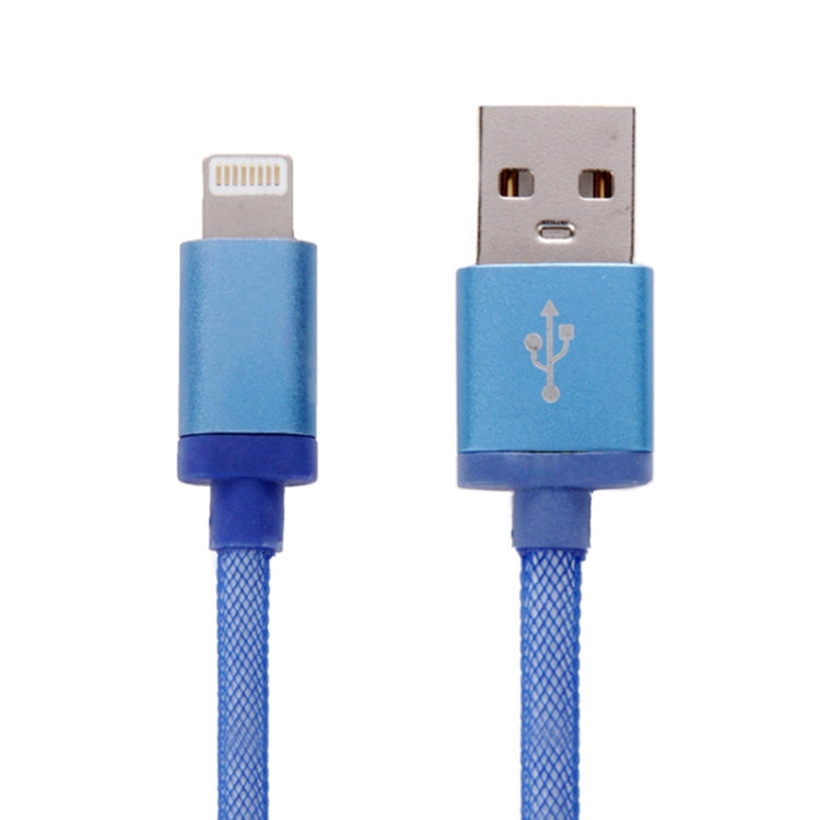 1m 네트 스타일 메탈 헤드 8핀 to USB 데이터 / 충전 케이블