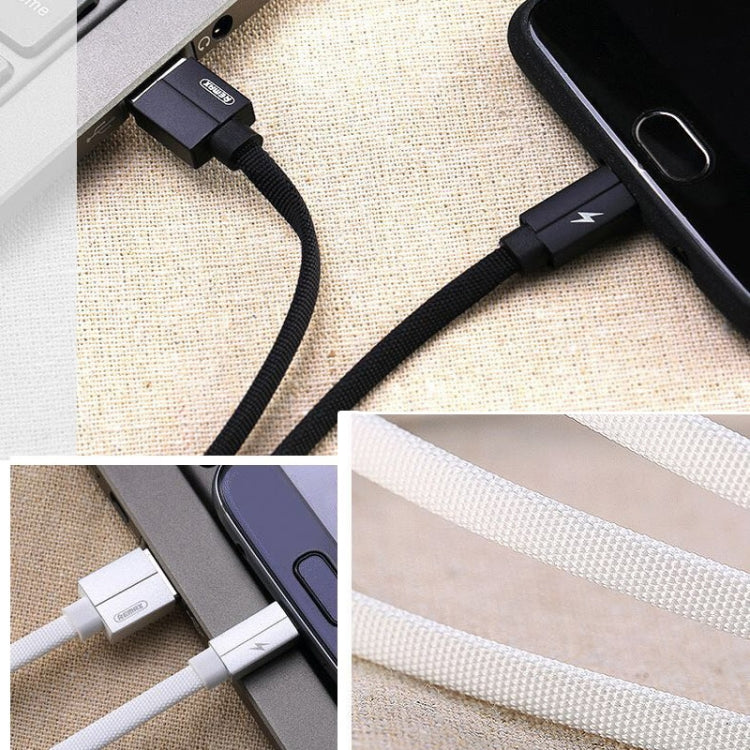 REMAX RC-094i 2m 2.4A USB to 8핀 알루미늄 합금 꼬임 빠른 충전 데이터 케이블, 8핀