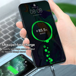 K061 1.2m 5A 3 in 1 USB to 8핀 + USB-C / 타입-C + 마이크로 USB 라운드 빠른 충전 데이터 케이블