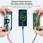 K061 1.2m 5A 3 in 1 USB to 8핀 + USB-C / 타입-C + 마이크로 USB 라운드 빠른 충전 데이터 케이블