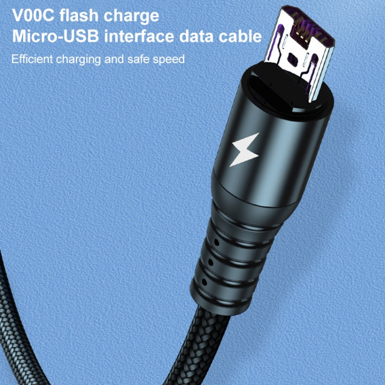K061 1.2m 5A 3 in 1 USB to 8핀 + USB-C / 타입-C + 마이크로 USB 라운드 빠른 충전 데이터 케이블