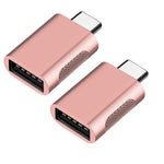 2개입 SBT-158 USB-C / 타입-C 수컷 to USB 3.0 암컷 아연 합금 어댑터, SBT-158 블랙, SBT-158 골드, SBT-158 로즈 골드, SBT-158 실버