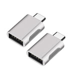 2개입 SBT-158 USB-C / 타입-C 수컷 to USB 3.0 암컷 아연 합금 어댑터, SBT-158 블랙, SBT-158 골드, SBT-158 로즈 골드, SBT-158 실버