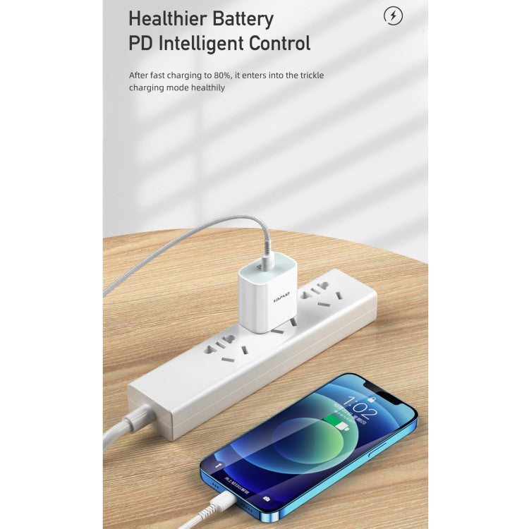 awei PD5 PD 20W 고속 충전 여행용 충전기 전원 어댑터 타입-C / USB-C to 8핀 케이블 포함, 미국 플러그