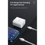 awei PD5 PD 20W 고속 충전 여행용 충전기 전원 어댑터 타입-C / USB-C to 8핀 케이블 포함, 미국 플러그
