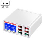 WLX-896+ 6 in 1 다기능 스마트 디지털 디스플레이 USB 충전기, WLX-896+(AU 플러그), WLX-896+(EU 플러그), WLX-896+(UK 플러그), WLX-896+(US 플러그)