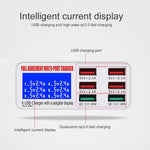 WLX-896+ 6 in 1 다기능 스마트 디지털 디스플레이 USB 충전기, WLX-896+(AU 플러그), WLX-896+(EU 플러그), WLX-896+(UK 플러그), WLX-896+(US 플러그)