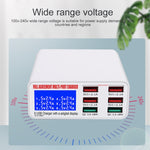 WLX-896+ 6 in 1 다기능 스마트 디지털 디스플레이 USB 충전기, WLX-896+(AU 플러그), WLX-896+(EU 플러그), WLX-896+(UK 플러그), WLX-896+(US 플러그)