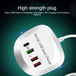 WLX-T3P 4 in 1 PD + QC 다기능 스마트 고속 충전 USB 충전기, WLX-T3P AU 플러그, WLX-T3P EU 플러그, WLX-T3P UK 플러그, WLX-T3P US 플러그