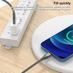 ADC-009 USB to 8핀 아연 합금 호스 고속 충전 데이터 케이블, 케이블 길이: 1m, USB to 8핀