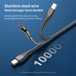 ADC-009 USB to 8핀 아연 합금 호스 고속 충전 데이터 케이블, 케이블 길이: 1m, USB to 8핀