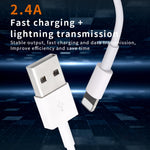 IVON CA19 2.4A USB to 8핀 아이폰, 아이패드용 고속 충전 데이터 케이블, 길이: 1m