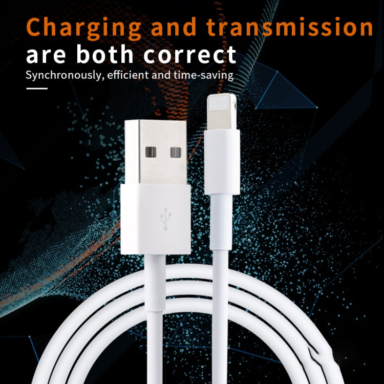 IVON CA19 2.4A USB to 8핀 아이폰, 아이패드용 고속 충전 데이터 케이블, 길이: 1m