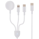 3 in 1 USB-C / 타입-C to 8핀 + USB-C / 타입-C + 자석 시계 무선 충전 데이터 케이블, 케이블 길이: 1.2m, 3 in 1