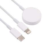 3 in 1 USB-C / 타입-C to 8핀 + USB-C / 타입-C + 자석 시계 무선 충전 데이터 케이블, 케이블 길이: 1.2m, 3 in 1