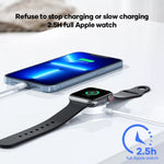3 in 1 USB-C / 타입-C to 8핀 + USB-C / 타입-C + 자석 시계 무선 충전 데이터 케이블, 케이블 길이: 1.2m, 3 in 1