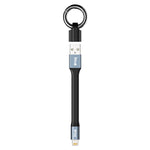IVON CA90 2.4A USB to 8핀 휴대용 데이터 케이블 링 포함, 길이: 14.5cm, 8핀