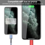 꼬임 방지 3A 3 in 1 USB to 타입-C / 8핀 / 마이크로 USB 고속 충전 케이블, 케이블 길이: 1.2m, 흰색 플러그 (빨강), 흰색 플러그 (검정), 흰색 플러그 (파랑)