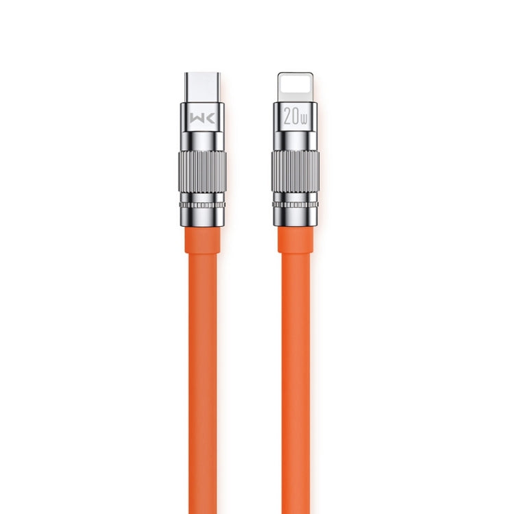 WK WDC-187 Qjie 시리즈 20W USB-C/Type-C to 8핀 고속 충전 데이터 케이블, 길이: 1m, USB-C/Type-C to 8핀