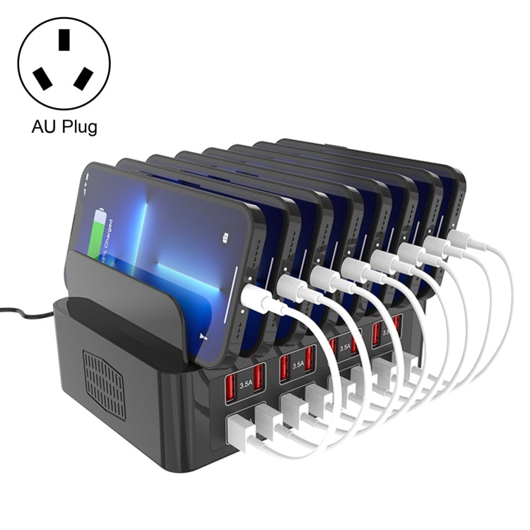 YFY-A55 150W 16포트 USB 스마트 충전 스테이션, 휴대폰 및 태블릿 거치대 포함, 미국 플러그, YFY-A55