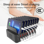 YFY-A55 150W 16포트 USB 스마트 충전 스테이션, 휴대폰 및 태블릿 거치대 포함, 미국 플러그, YFY-A55