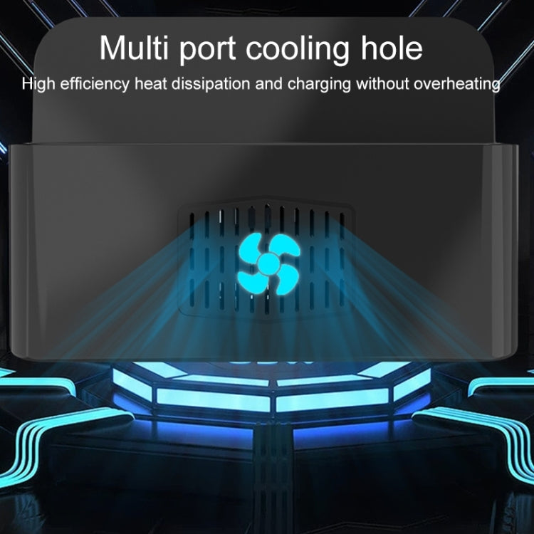 YFY-A54 100W USB + 타입-C 5포트 스마트 충전 스테이션, 휴대폰 및 태블릿 거치대 포함, 미국 플러그, YFY-A54