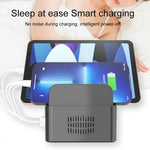 YFY-A54 100W USB + 타입-C 5포트 스마트 충전 스테이션, 휴대폰 및 태블릿 거치대 포함, 미국 플러그, YFY-A54