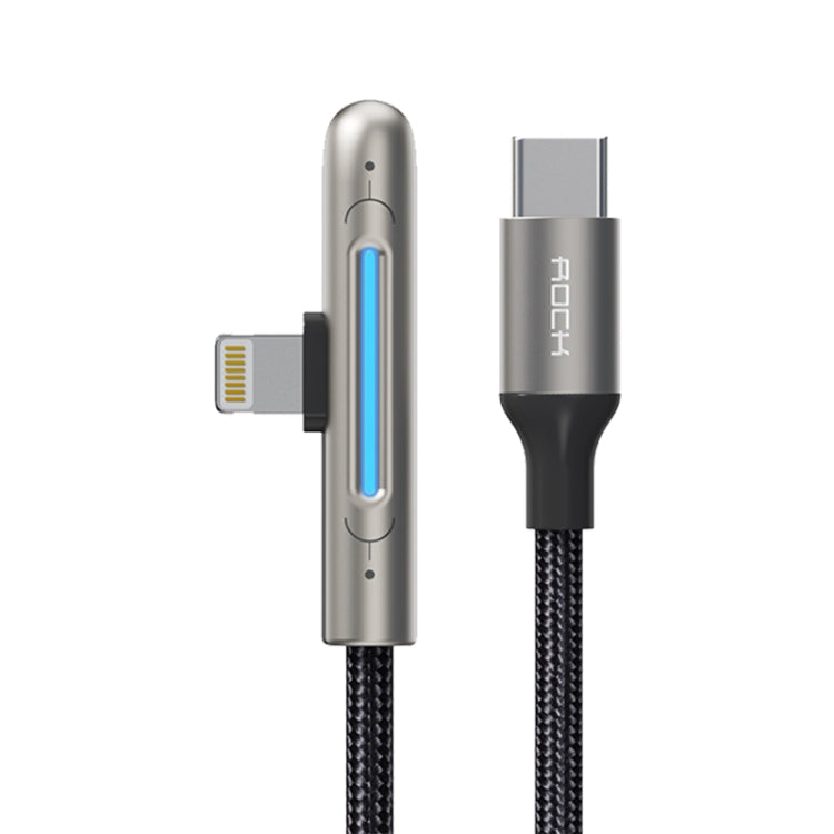 ROCK RCB0811 M3 20W USB-C/Type-C to 8핀 아연 합금 고속 충전 모바일 게임 데이터 케이블, 길이: 1m, Type-C to 8핀 (1m)