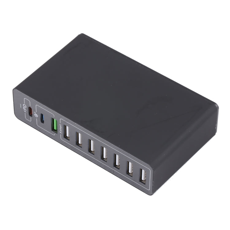 MFT-03Q 10-in-1 65W QC3.0 USB 스마트 고속 충전기, EU 플러그, EU 플러그