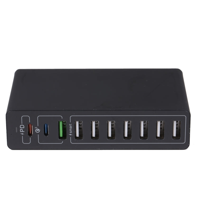 MFT-03Q 10-in-1 65W QC3.0 USB 스마트 고속 충전기, EU 플러그, EU 플러그