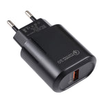 LZ-2117 18W QC3.0 3.1A USB 고속 충전기, EU 플러그, EU 플러그