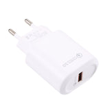 LZ-2117 18W QC3.0 3.1A USB 고속 충전기, EU 플러그, EU 플러그