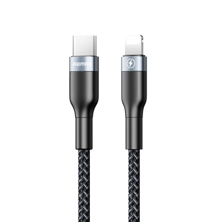REMAX RC-009i 1m 2.22A USB-C / Type-C to 8핀 20W PD 고속 충전 데이터 케이블, Type-C to 8핀 20W
