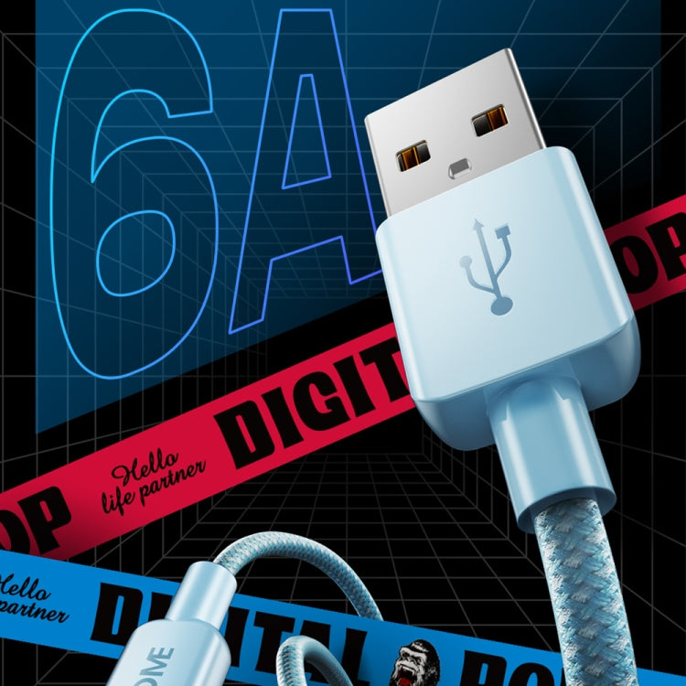 WEKOME WDC-03 조력 에너지 시리즈 2.4A USB to 8핀 꼬임 방지 데이터 케이블, 길이: 1m, USB to 8핀